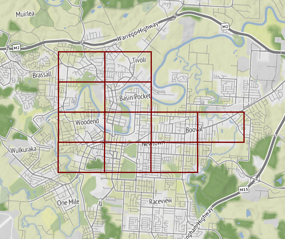 Key map of Ipswich
